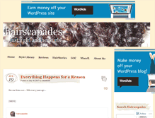 Tablet Screenshot of hairscapades.com